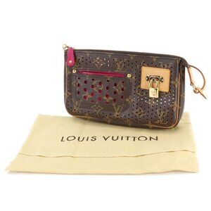 LOUIS VUITTON Monogram Perfo Pochette Accessoire Hand Bag M95183 90283449